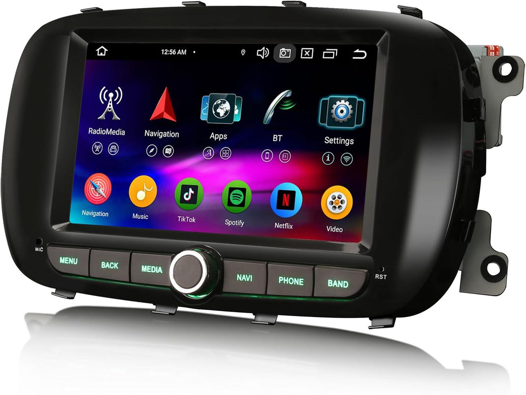 8-Kern 4GB+64GB Android 14 DAB+ Autoradio Für Fiat 500X 2014-2020 mit GPS Navigation Unterstützt Wir