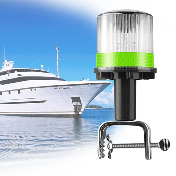 Solare Signalleuchten, LED Boot Navigationslichter mit Solarlichtquelle, IP65 Wasserdichtes Design f