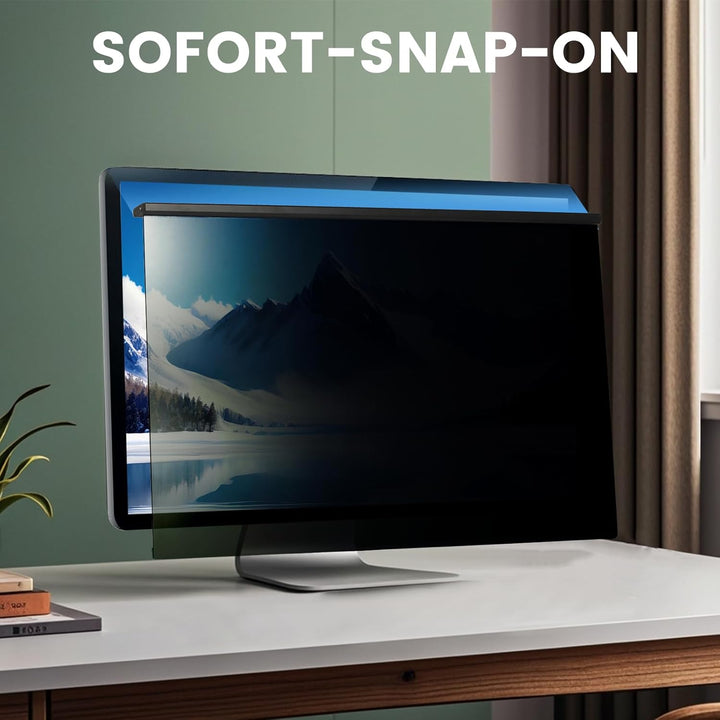 EliWhale Abnehmbare Sichtschutzfolie für 31,5-32 Zoll 16:9 Monitor, Hängender Datenschutzfilter mit