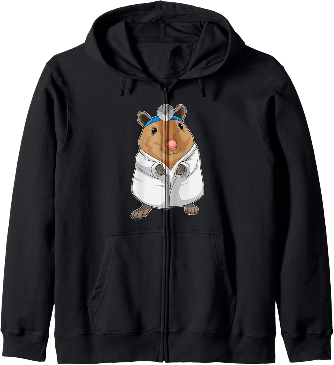 Ratte Arzt Arztkittel Kapuzenjacke