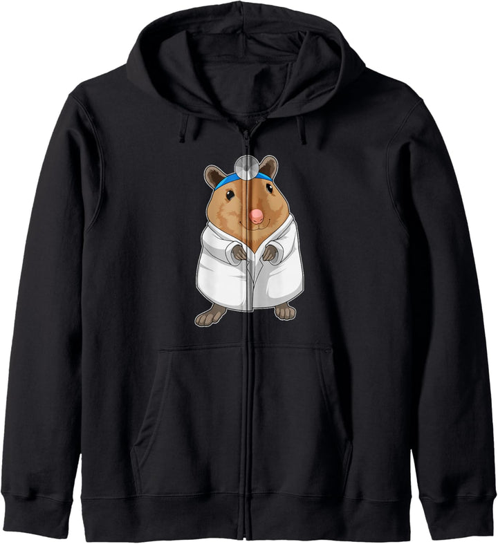 Ratte Arzt Arztkittel Kapuzenjacke