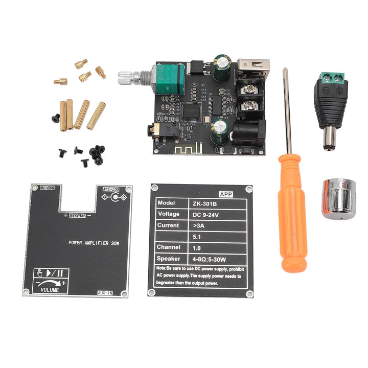 ZK-301B Mono Bluetooth 5.1 Verstärkerplatine 30W Leistungsverstärkermodul TPA3110D2 Chip DC 9-24V 3A