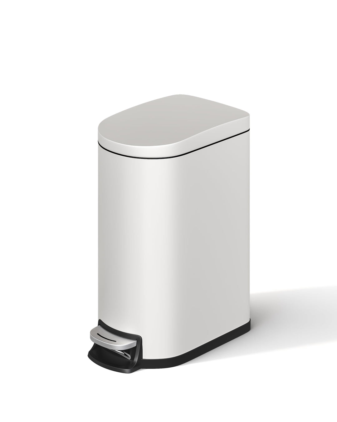 GarveeHome 10 Liter badezimmer mülleimer aus Edelstahl mit Deckel, schlankes und wasserdichtes Desig