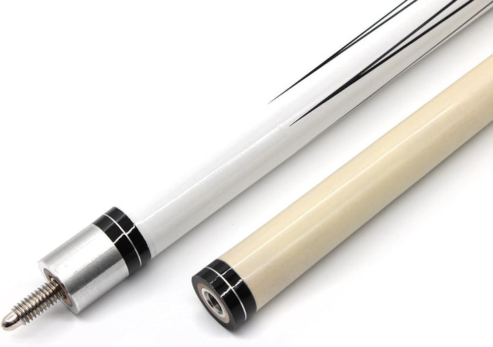Billardqueue Pool Queue First, 2-teilig, 147 cm, 520 gr Weiss, Weiss