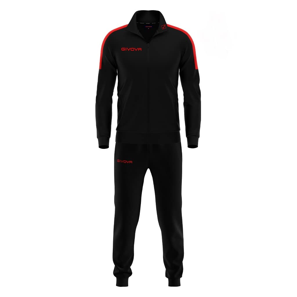 Gicova Herren Tuta Revolution Feldanzug 3XL Schwarz-Rot, 3XL Schwarz-Rot