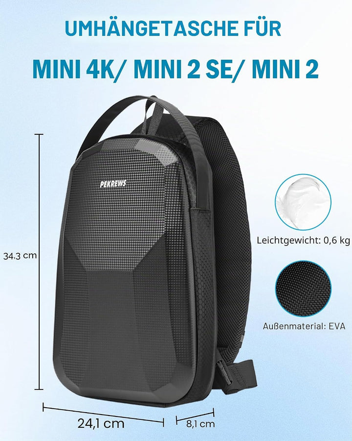 PEKREWS Mini 4K Tasche, Tragbare Koffer für DJI Mini 4K /2/2 SE und RC-N1 Fernsteuerung, Kompakte Re