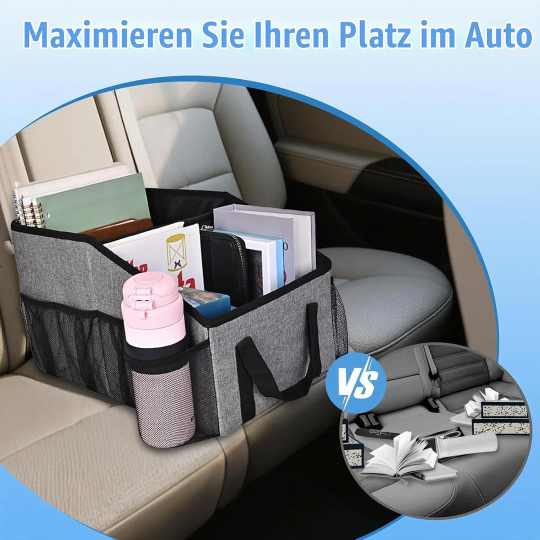 Auto Organizer für Vorne und Rücksitz, Beifahrersitz, Auto Organizer Kinder mit Mehrere Taschen Getr