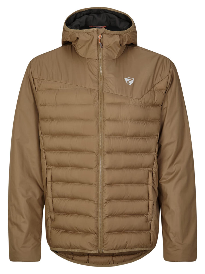 Ziener Herren Nantano Wärme-Jacke Outdoor/Skitour | winddicht, Wolle, PFC frei (1er Pack), walnut