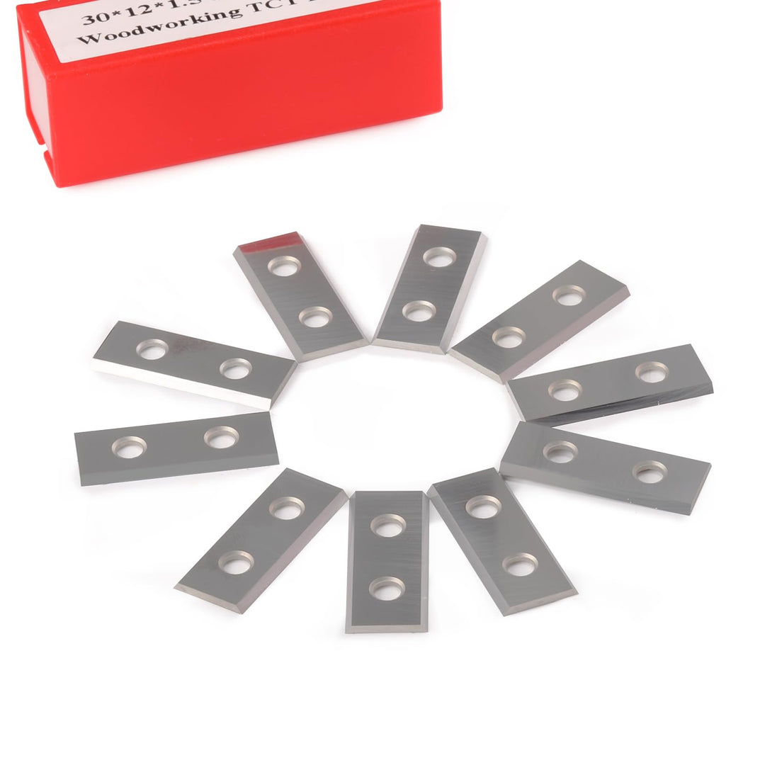 Trvoxviq 2 Schneidkanten Austauschbare Hartmetall-Wendemesser 1.5mm Dicke, 10 Stück Ersatzklingen12