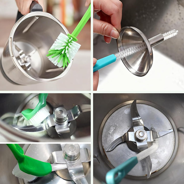 3er Reinigungsbürste Set für Thermomix TM7/TM6/TM5/TM31 &amp; Monsieur Cuisine, Nylonborsten Spülbürste