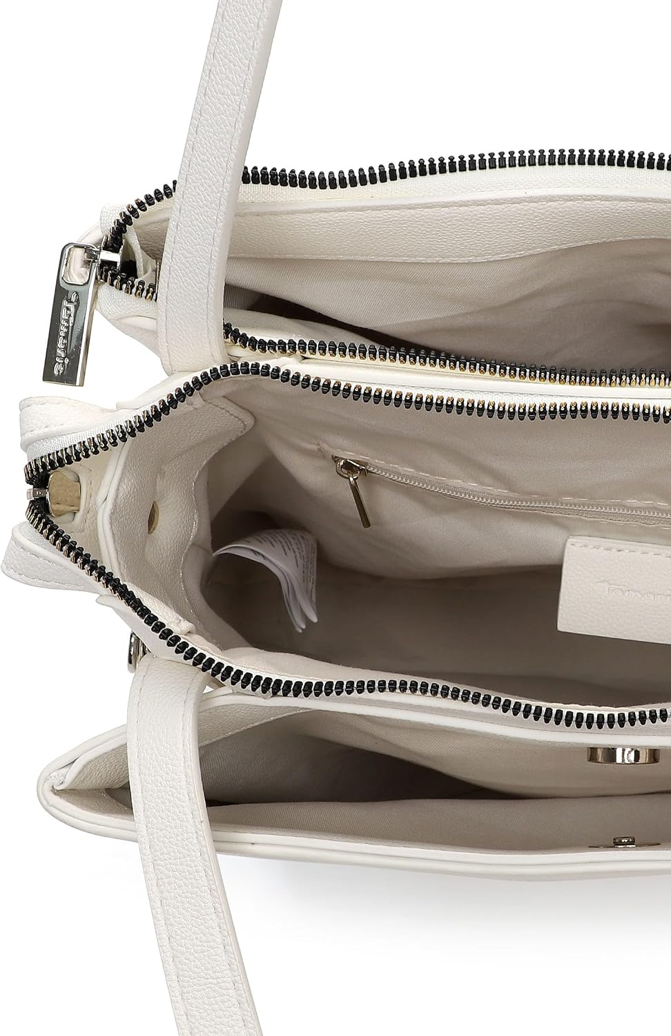 Tamaris Shopper TAS Katharina 34235 Damen Handtaschen Uni Weiss M, Weiss M