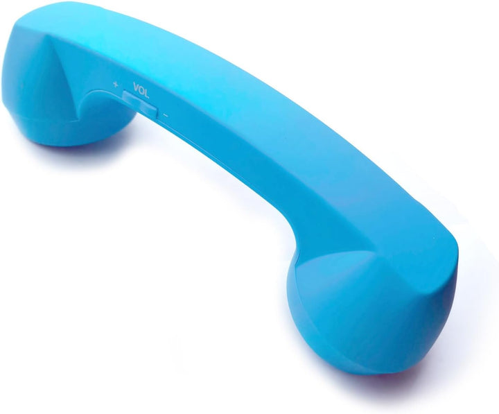 kabellose Retro-Telefonhörer Kopfhörer Bluetooth für EIN Handy mit bequemem Anruf, Blau, Blau