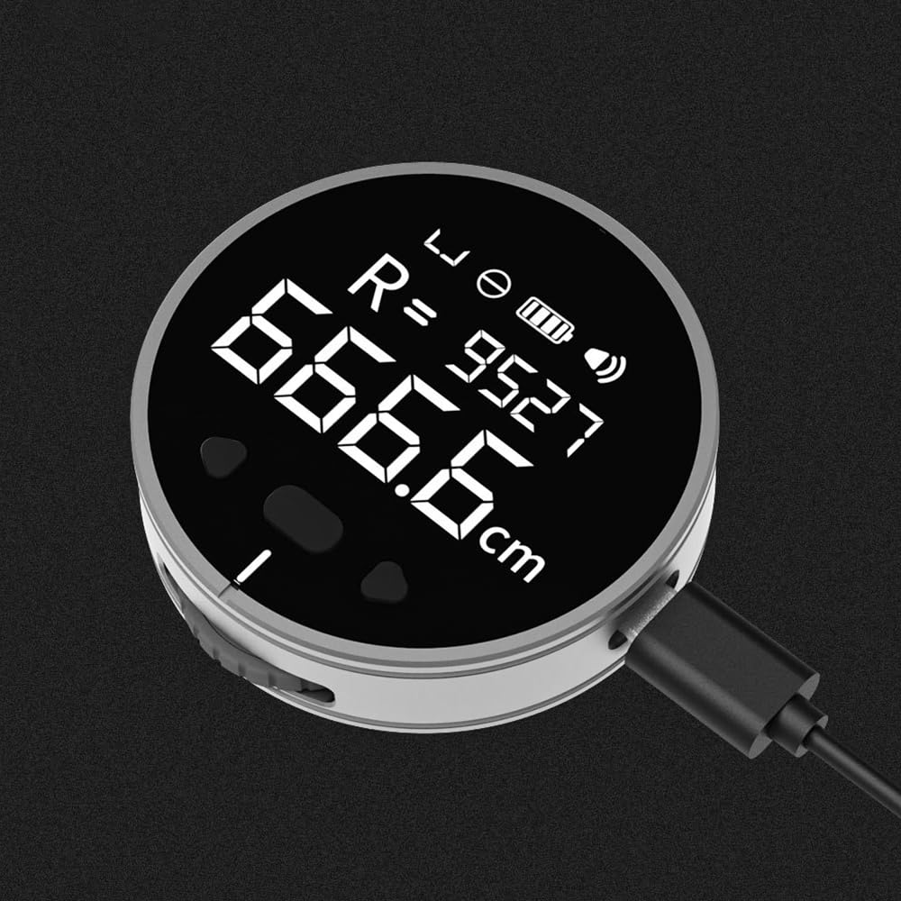 Elektronisches digitales Massband, digitales Lineal mit LCD-Display, wiederaufladbares Längenmesswer