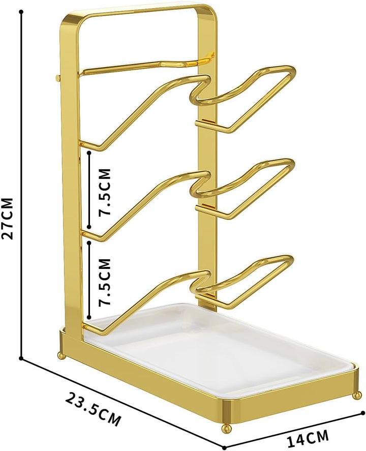 Deckelhalter, Küchen Organizer, Vertikaler Topfdeckelhalter, Deckel Organizer Küche mit 3 Ebenen, pl