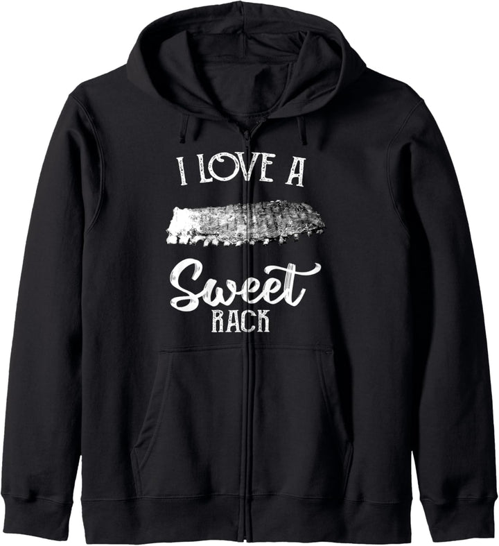 I Love A Sweet Rack | Funny Meat Smoking Rib Lover Kapuzenjacke