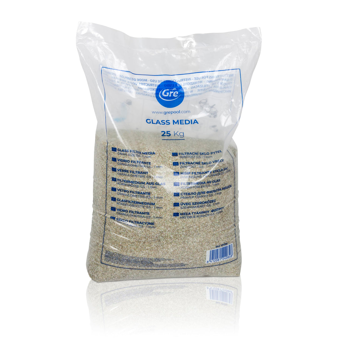 Gre VF025 - Glas Filtrante für einen Pool, Saco 25kg