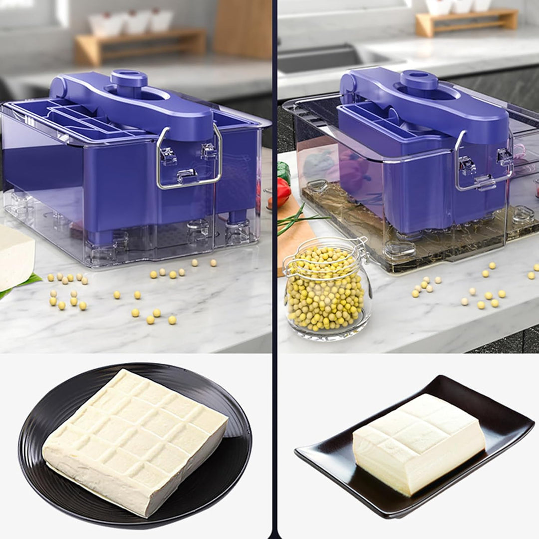 Tofupresse in 2 Grössen, spülmaschinenfest mit Käsetuch und Beutel, Käsepaneerpresse, Tofu-Abtropfge