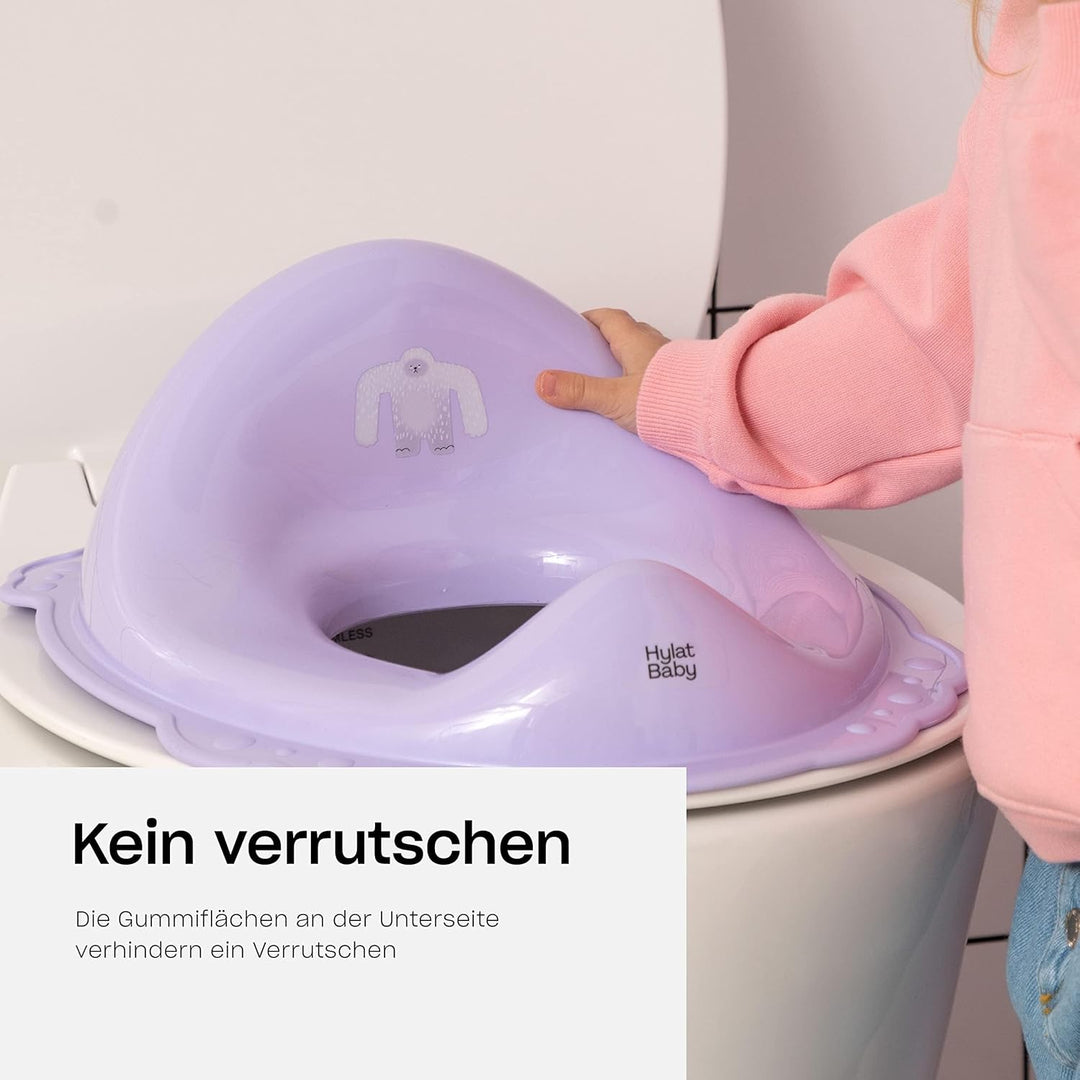 Hylat Baby Toilettensitz Kinder hilfreich beim Toilettentraining, für Mädchen und Jungen, solides Ma