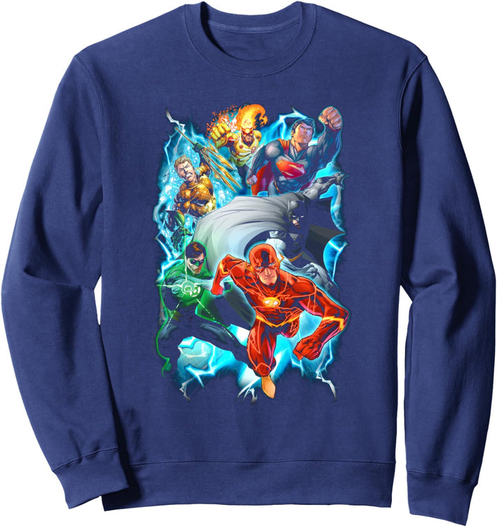 Justice League Electric Team Sweatshirt