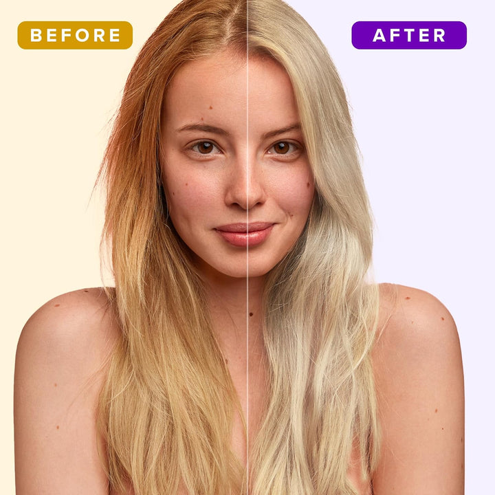 Blond Shampoo (500ml) Sulfatfreies Silbershampoo für Blondes Haar Graues Haar Gebleichtes Haar Blaue