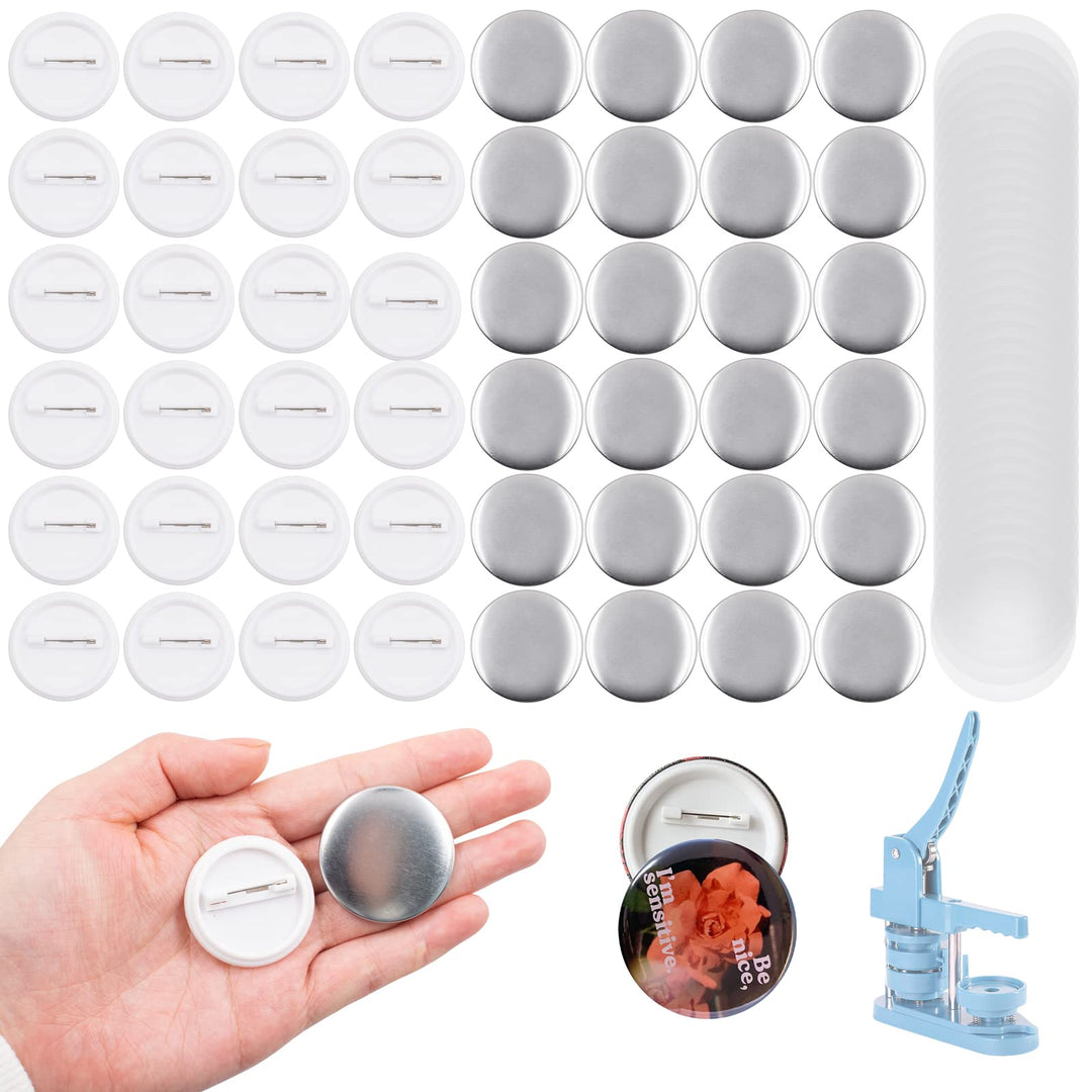 100 Stück 37mm Leere Schaltfläche Abzeichen Button Pin Brosche Verschlüsse Runde Abzeichen Knopfteil