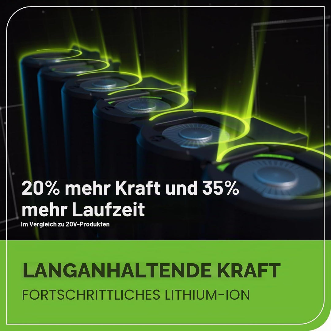 Greenworks 48V(24V x 2) Akku Laubsauger - Laubbläser mit Schultergurt, bürstenlosem Motor, 386 km/h,