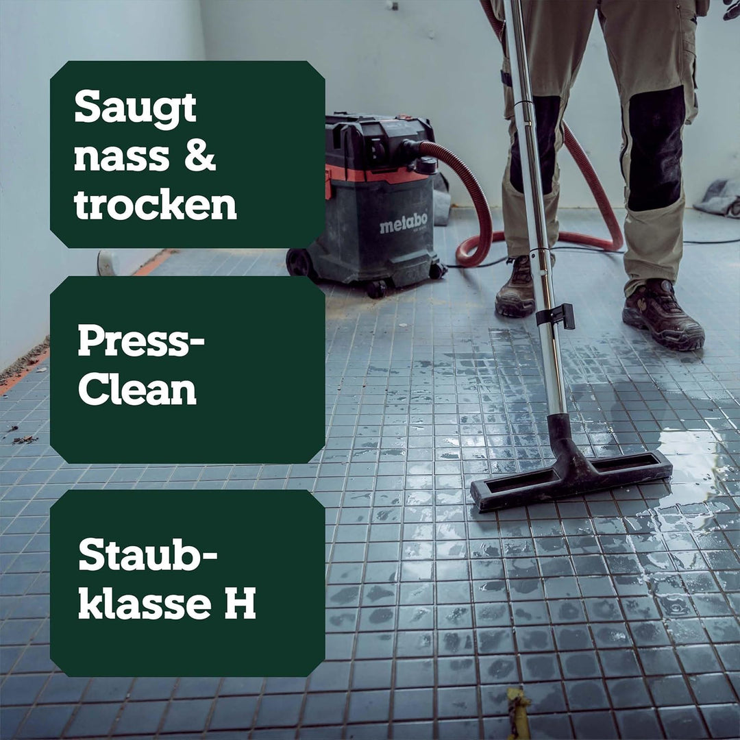 Metabo ASA 30 H PC Allessauger – 602088000 – Nass-/Trockensauger mit integrierter Filterabreinigung