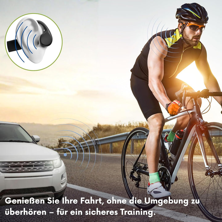Knochenschall Kopfhörer Schwimmen, IPX8 Wasserdicht, Open-Ear Sport Kopfhörer 32GB Interner Speicher