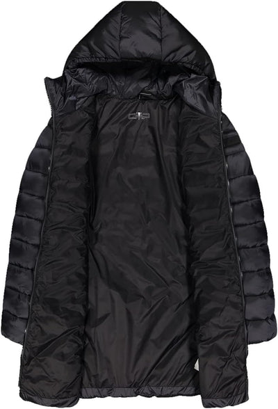 CMP Damen Long Hooded Nylon, Langer Parka 42 titan, 42 titan