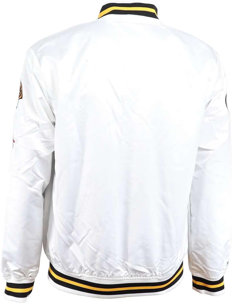 Mitchell &amp; Ness NBA Hometown LW Satin Jacket, White XXL 