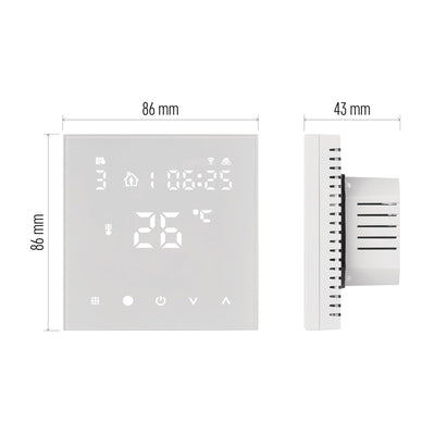 EMOS GoSmart WiFi Raumthermostat für Fussbodenheizung mit App, programmierbarer Smart-Thermostat ink