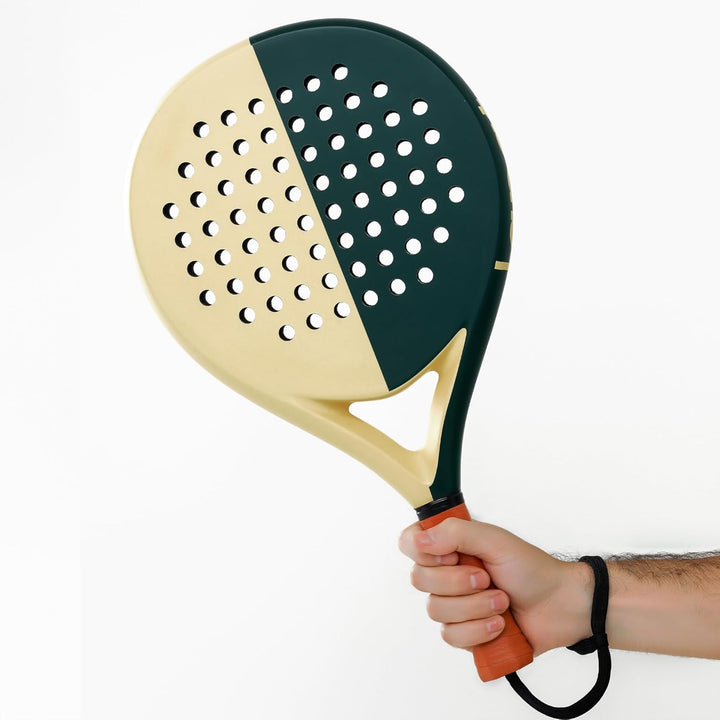 LAPAT Padel Racket with Cover Bag - Carbon Surface with Eva Memory Foam- Paddle Tennis Racquets Ligh