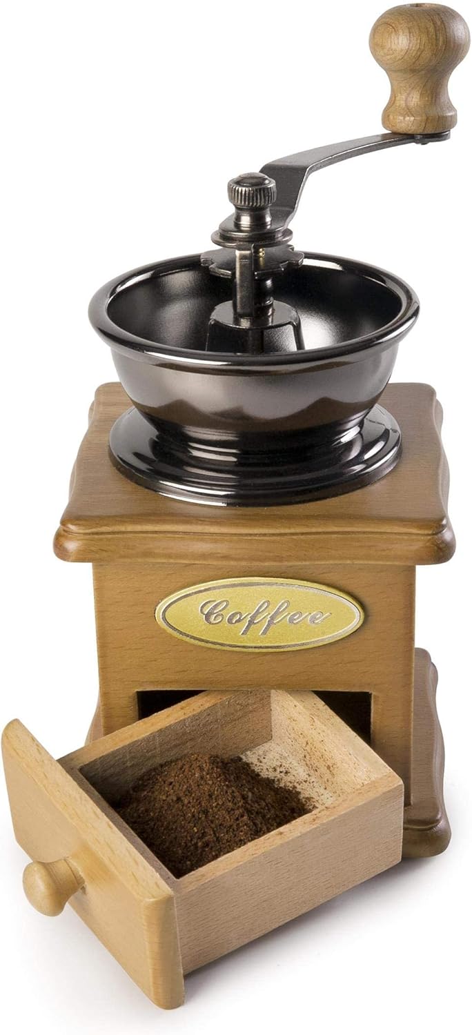 IBILI - Kaffeemühle, einstellbar, Holz und Stahl, Hellbraun, Retro Marrón Claro, Marrón Claro