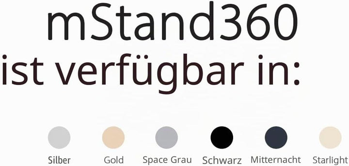 Rain Design mStand360 Ständer für MacBook - MacBook Pro - Laptopständer Schwarz mStand360 Schwarz, m