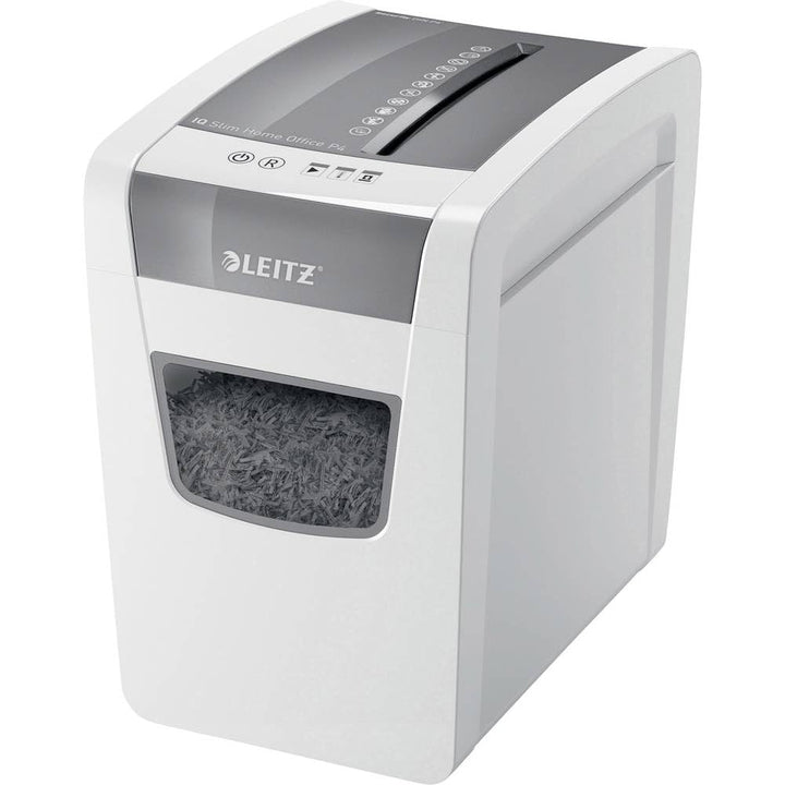 Leitz IQ SL Home Office Aktenvernichter,Sicherheitsstufe P4, 10 Blatt Kapazität (70-80 g/m²), 23L Ab