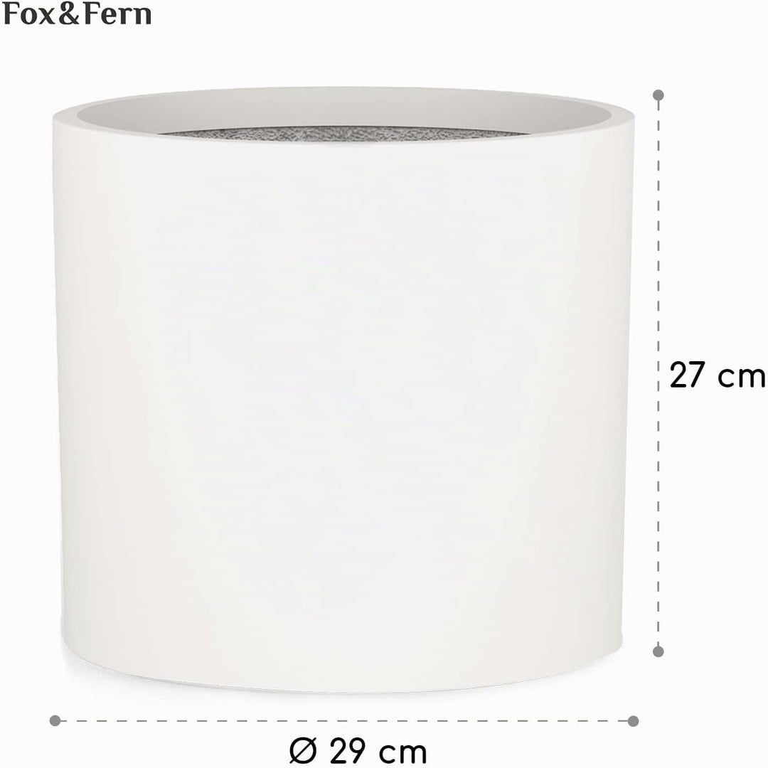 Übertopf L - Blumentopf gross inkl. Wasserabfluss - Blumentopf hoch 27cm - Übertöpfe für Zimmerpflan