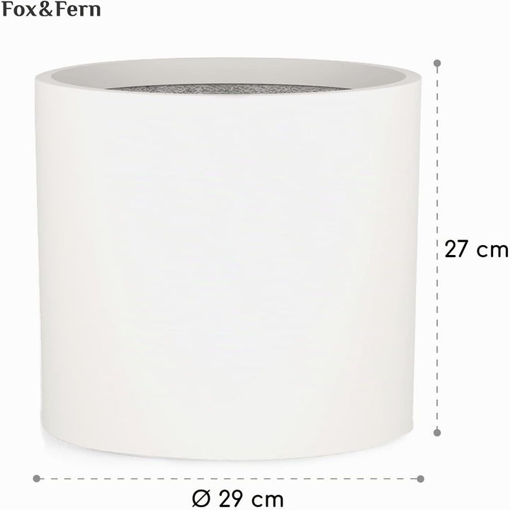 Übertopf L - Blumentopf gross inkl. Wasserabfluss - Blumentopf hoch 27cm - Übertöpfe für Zimmerpflan