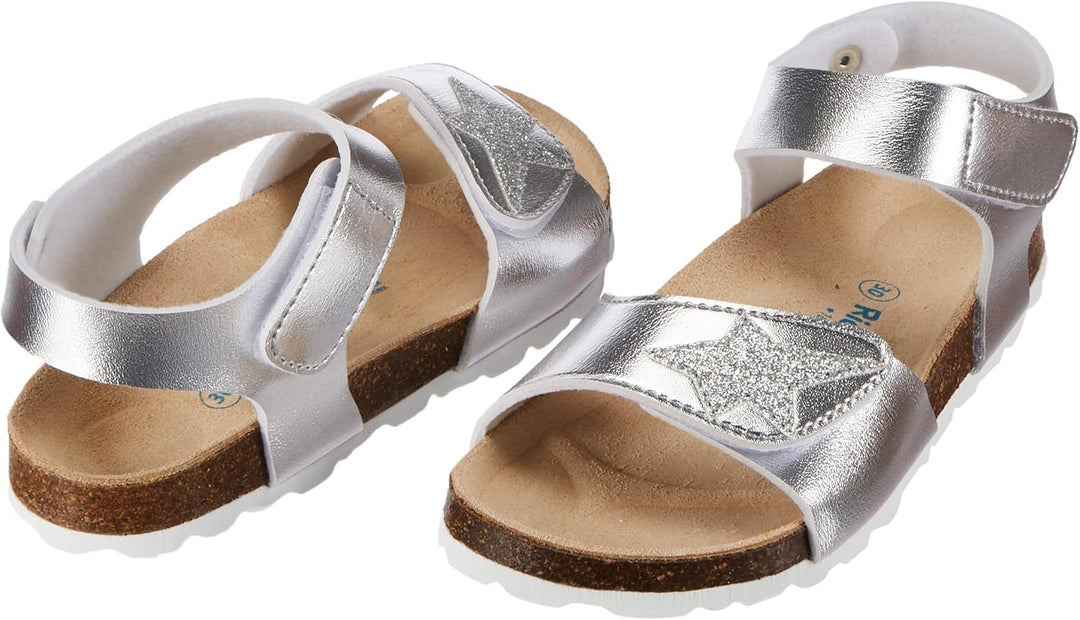 Richter Kinderschuhe Mädchen Sandaletten Sandale Blau Freizeit 30 EU Silber, 30 EU Silber