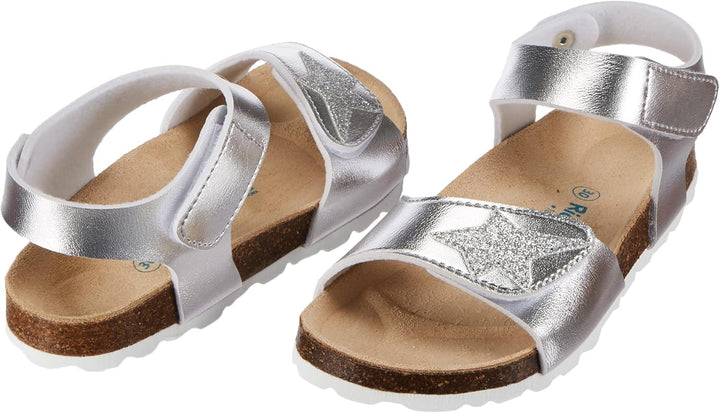 Richter Kinderschuhe Mädchen Sandaletten Sandale Blau Freizeit 30 EU Silber, 30 EU Silber