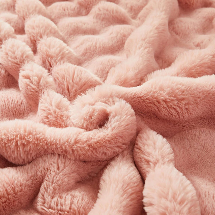Kuscheldecke Kaninchen Plüsch Flauschige Decke Soft Wohndecke Dick 1000GSM Flanell Decke Couchdecke