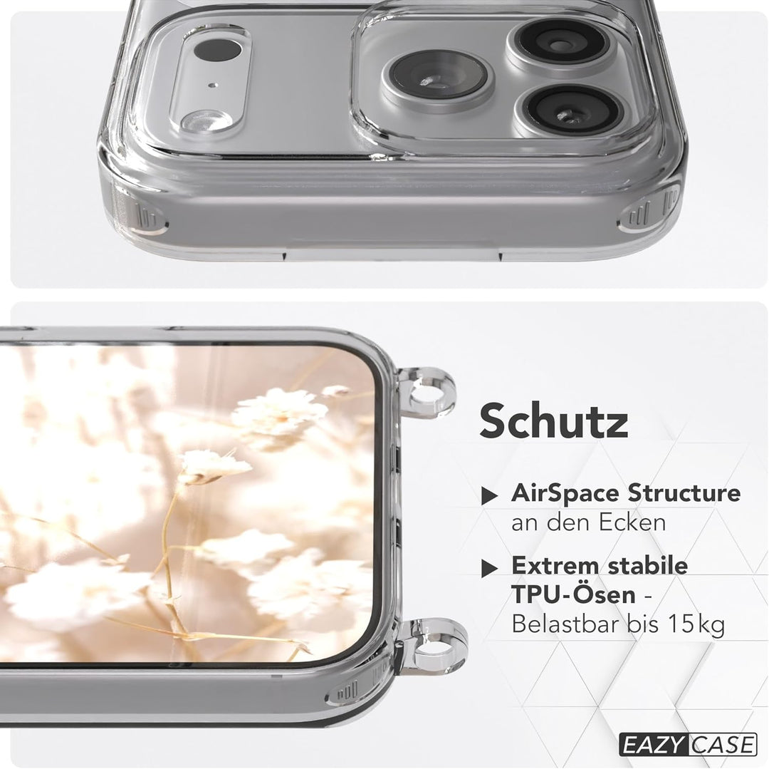 EAZY CASE Handykette - Verstellbares Taschenband kompatibel mit iPhone 17 Pro Max, Schulterriemen, H