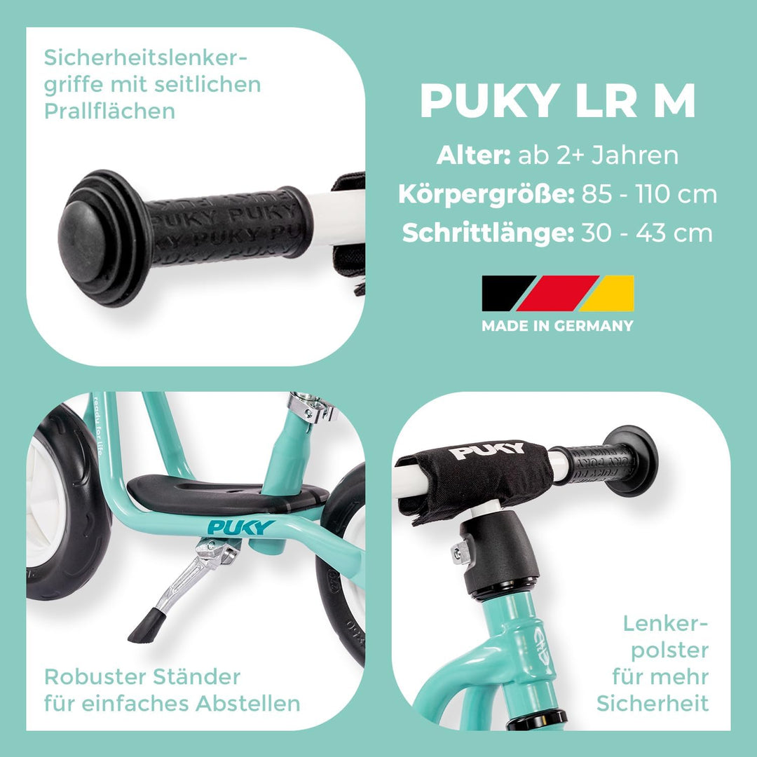 PUKY LR M | Laufrad ab 2 Jahre | sicheres, stylisches Laufrad | Lenker & Sattel höhenverstellbar | m