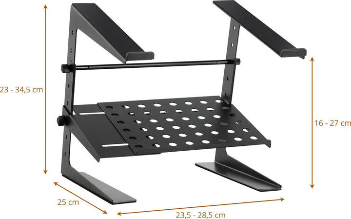Pronomic LS-200 Deluxe Laptopständer DJ Notebookstativ Laptop Stand (Höhenverstellbar, zusätzliche A