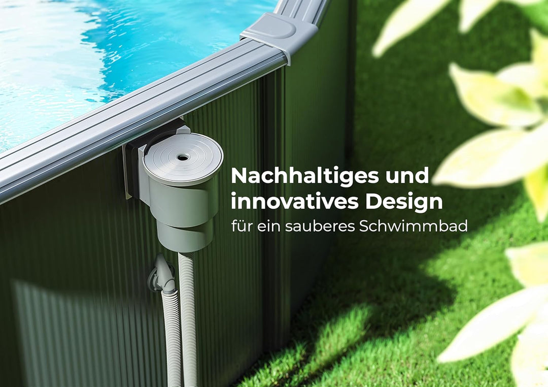 Gre AR100G - Skimmer für die Pool-Standard + Ventilantrieb, Farbe grau Grau Einheitsgrösse, Grau Ein