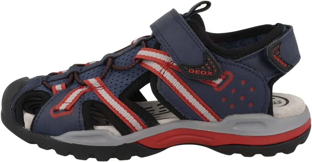 Geox Jungen J Borealis Boy Sandal 28 EU Avio Red, 28 EU Avio Red