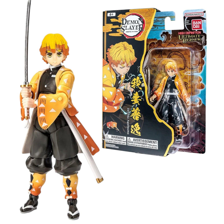BANDAI Ultimate Legends Zenitsu Agatsuma Actionfigur, 12,5 cm Zenitsu-Anime-Figur mit 27 Gelenkpunkt