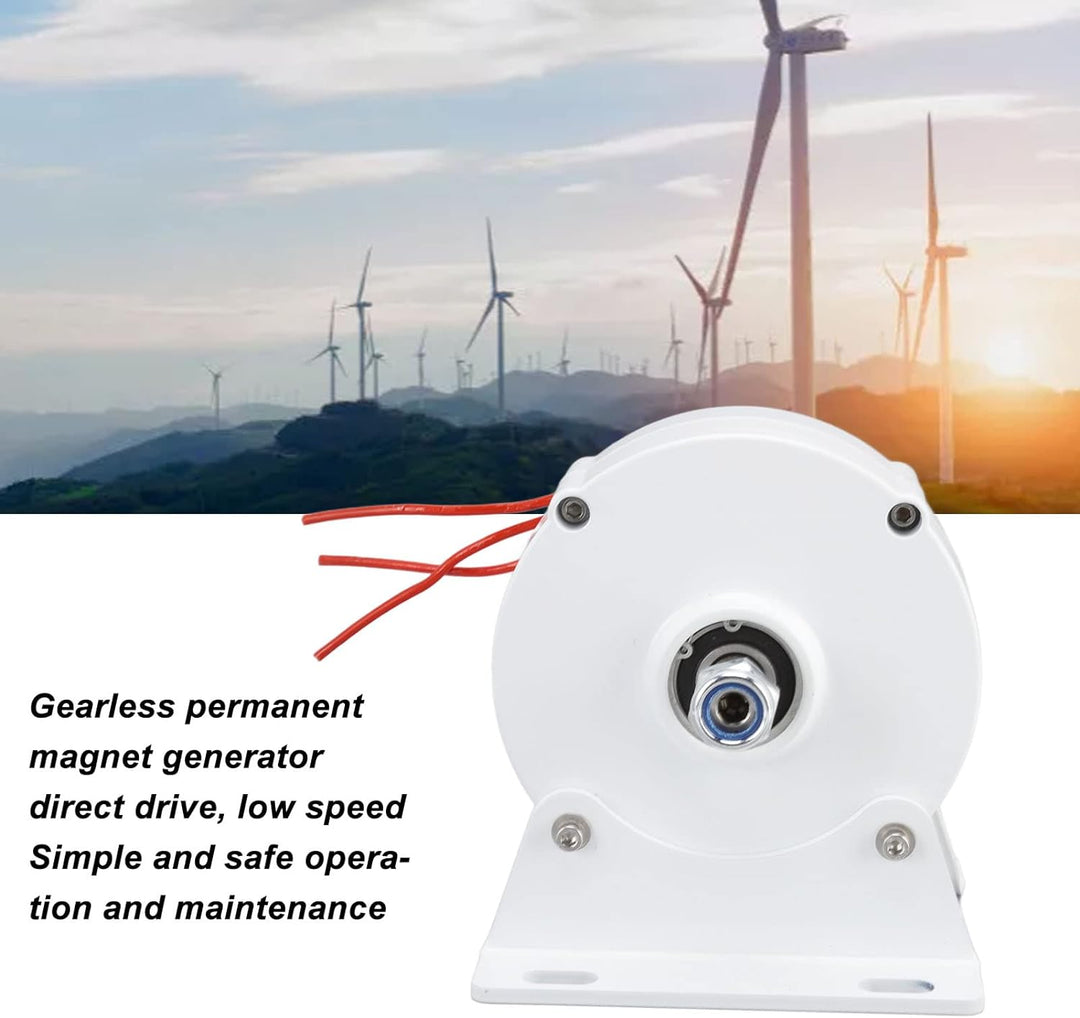 200W Drehstromgenerator, Getriebeloser Permanentmagnet Elektromotorgenerator, GehäUse aus Aluminiuml