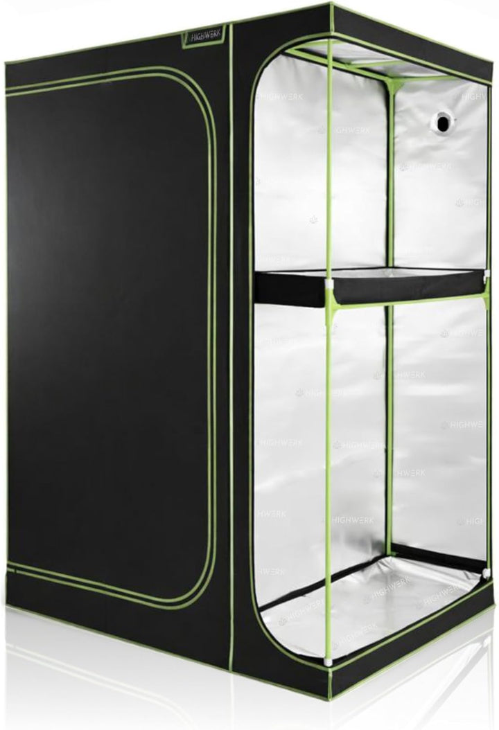 Zelsius Growzelt MyHomeGrow 2-in-1 Grow Tent | Indoor Growbox | schwarz grün | Growroom Growschrank