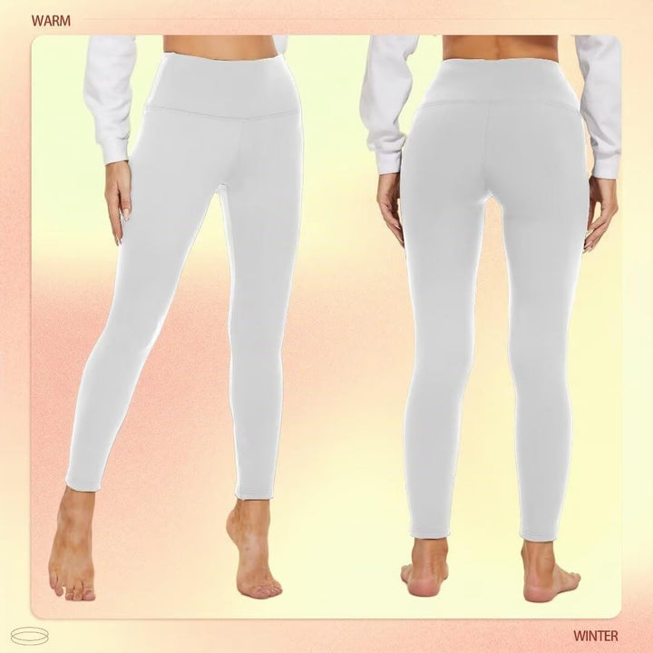 Missluck Thermo Leggings Damen Gefüttert Thermoleggings Verdickte Plüsch Thermohose Fleece Leggins W