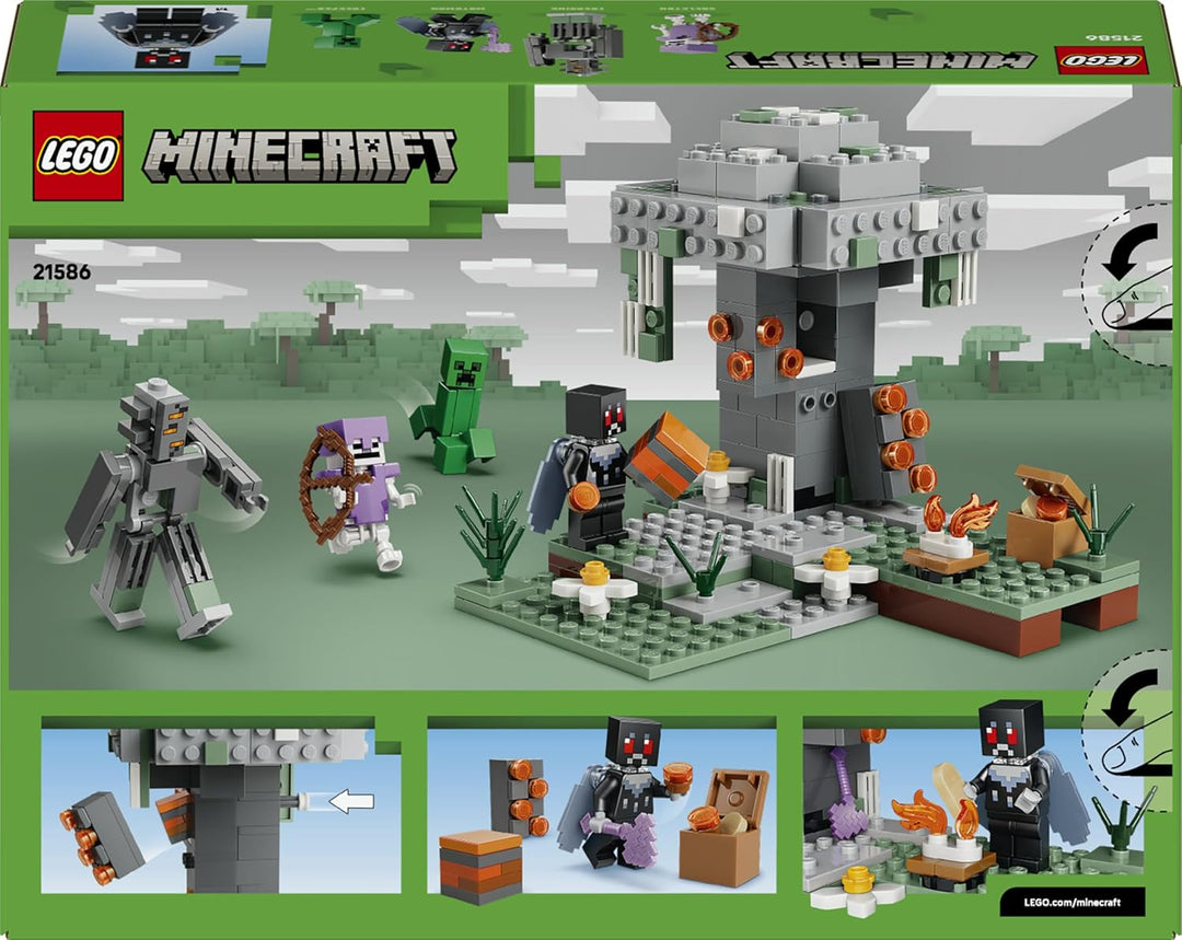 LEGO Minecraft Blasser Garten - Kreatives Spielzeug für Kinder - Spielzeugbiom für Jungen und Mädche